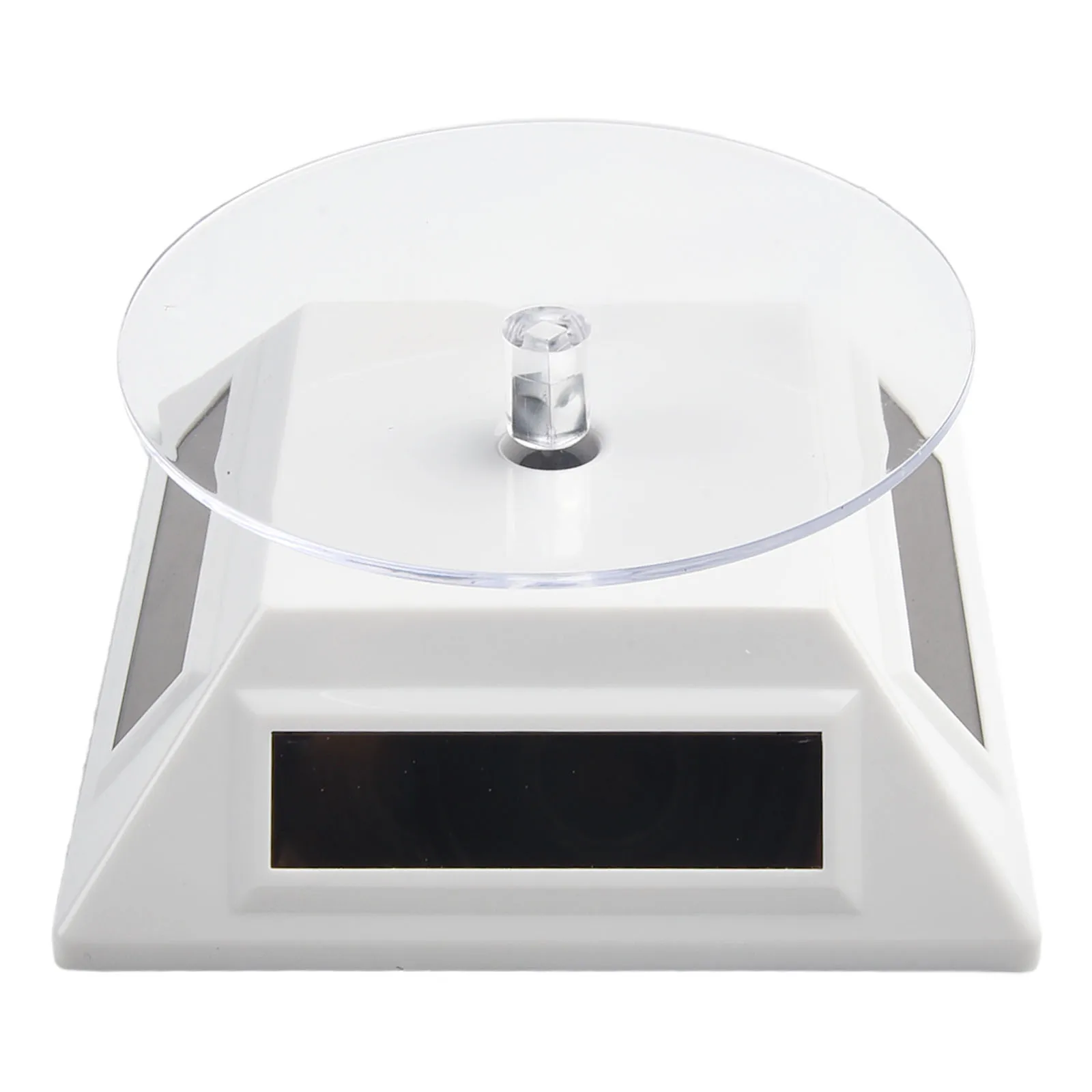 Solar-Powered Rotating Jewelry Display Stand - 360° Turntable with 10cm Platform