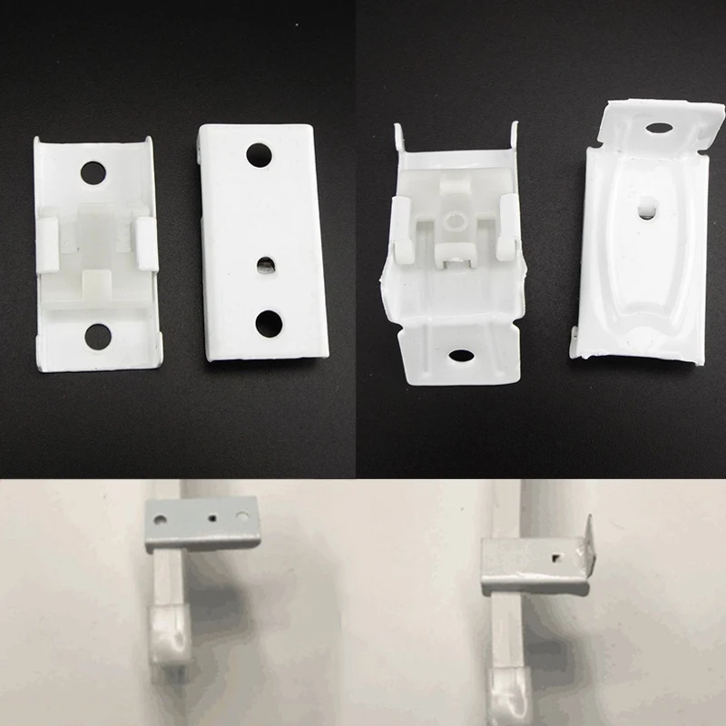 

10pcs Ceiling Top Clamping Side Mounted Curtain Track Rail Accessories Windows Plastic Home Window Decor Curtain Accessory