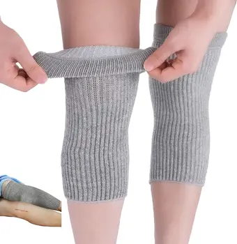 Ginocchiere in cotone elastico, ginocchiere per uomini e donne - Supporto per la circolazione e sollievo dal dolore articolare, ausilio per l'artrite, un paio.