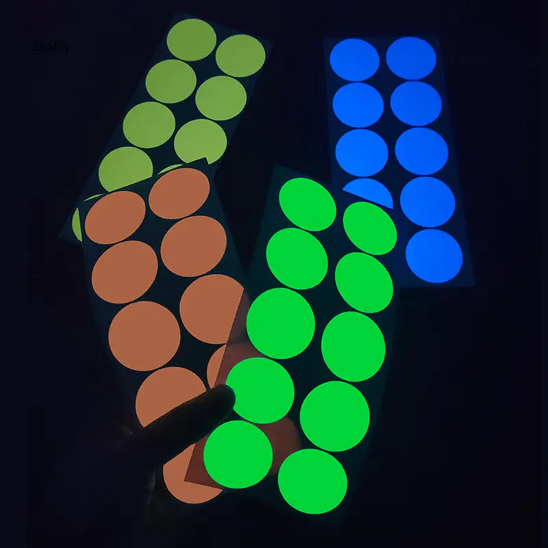 Fluorescent Stickers Luminous Wall Stickers Dots Star Glow Wall Stickers Fluorescent Wall Decals for Kids Bedroom Ceiling Home Decor Luminous Sticker