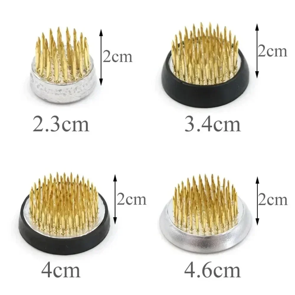 Flower Arrangement Tool Ikebana Holder Round Metal Pin Insert Base Kenzan Frog Art Fixed