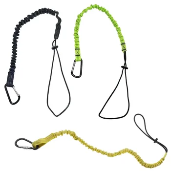 Safety Bungee Tool Lanyard with Carabiner – Anti-Fall Rope for Camping, Climbing, and Aerial Work 1