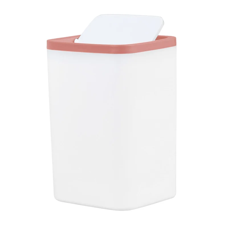 GUANYAO High quality Waste Bin Small Trash can Mini Desktop ashcan litter Trash little Tabletop Trashbox for desk Car trash bin images - 6