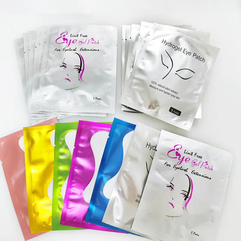 

50/100Pairs/Lots Eyelash Extension Patch Hydrogel Gel Eye Patches For Eyelash Extension Makeup Grafted Eyelash Under The Eye Pad