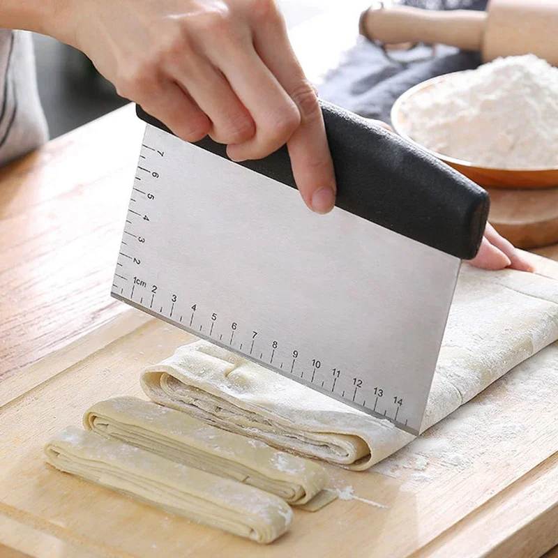 Dough Pastry Scraper Pizza Cutter Baking Knife Kitchen Utensil baking tool dough scraper baking accessories