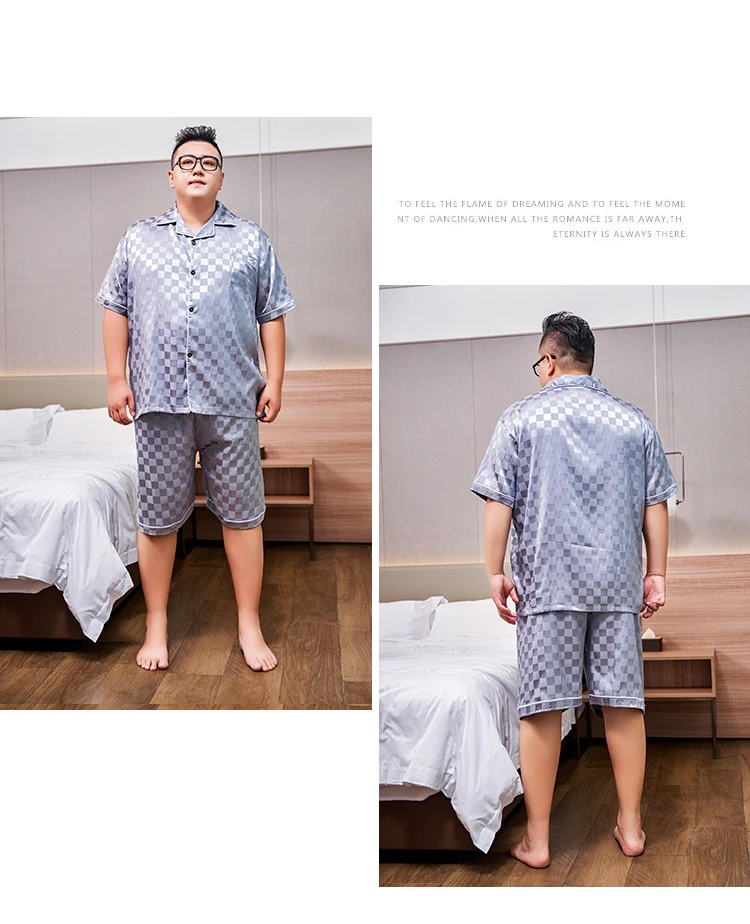 Man Pajamas Set 3XL-5XL for Summer
