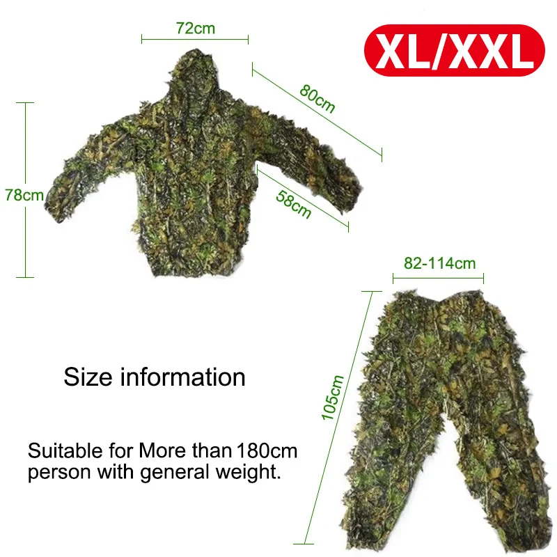 Roupas de Camuflagem Ghillie Suit: Jaquetas, Calças e Vestuário