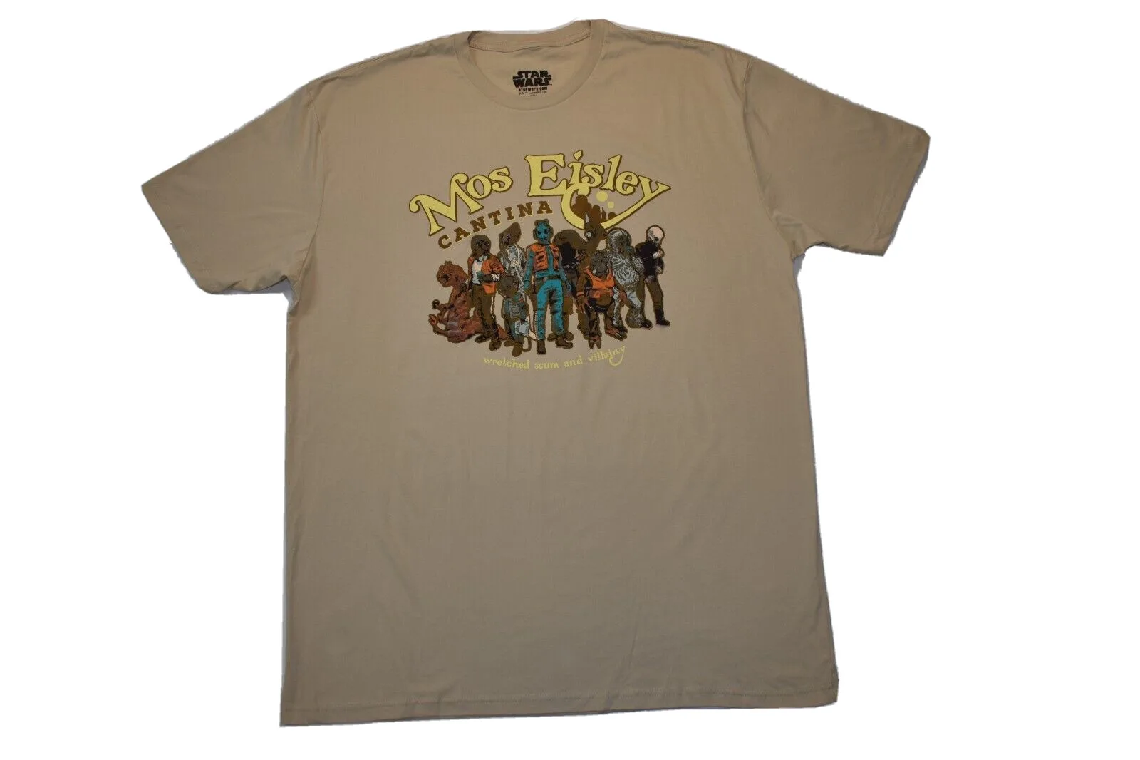 Heroes & Malfty Mens Mos Eisley Cantina Dead Scrap & Villainy Shirt New 2Xl Maniche Lunghe