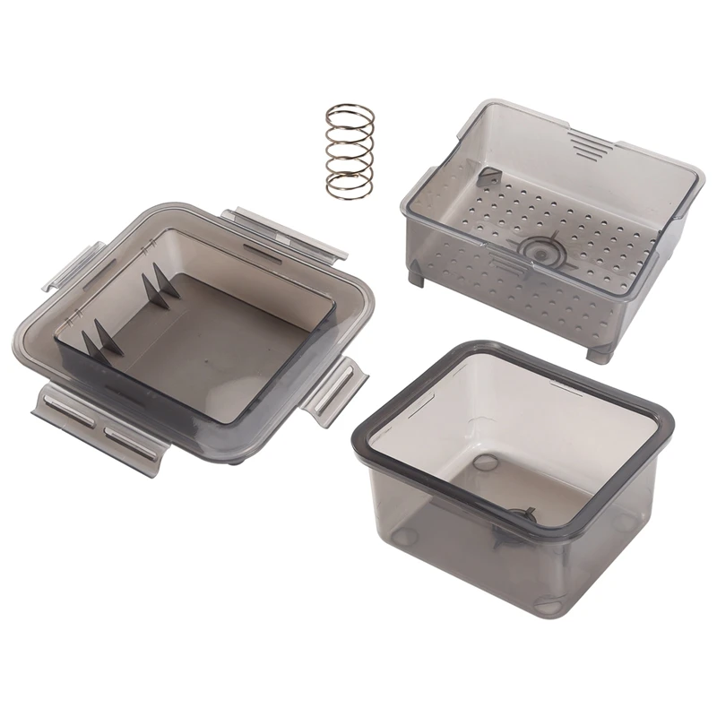 DIY Plastic Tofu Press Mold Homemade Tofu Mold Soybean Curd Making With Cheese Cloth Kitchen Cooking Gray