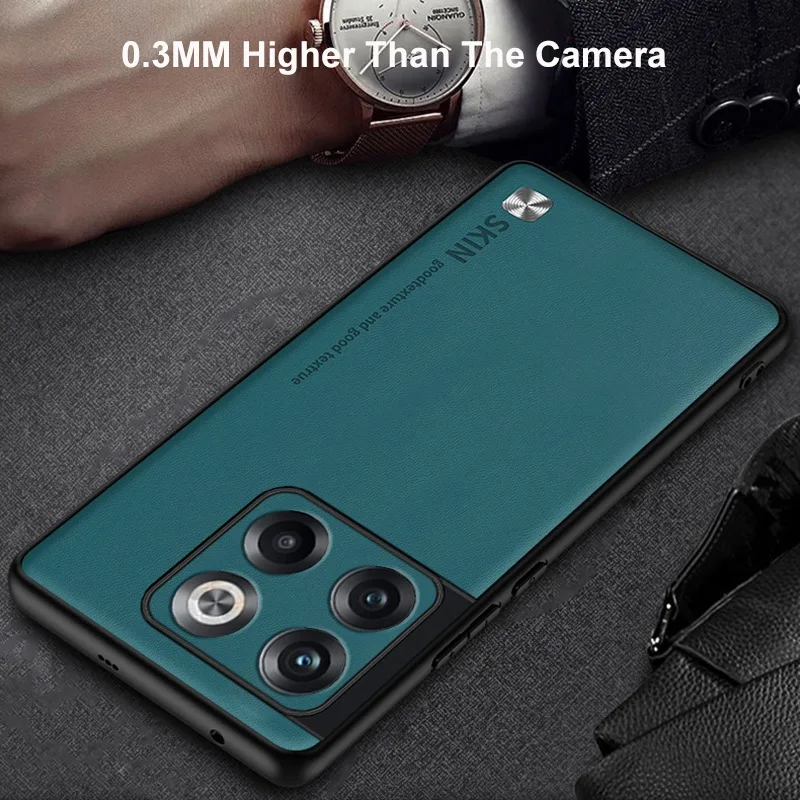 Luksuslik PU-nahast telefonikott OnePlus Ace Pro 10T 10R 10 Pro 5G mattkattega silikoonümbris OnePlus 10 jaoks_voghion.com
