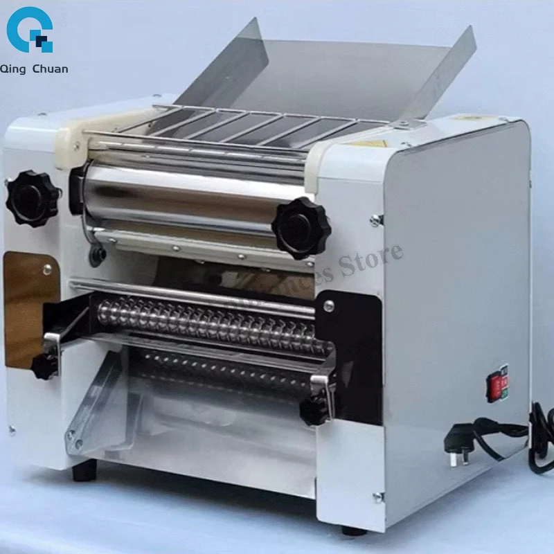 Electric Dough Roller Stainless Steel Dough Sheeter Noodle Pasta Dumpling Maker Machine 220V 110V