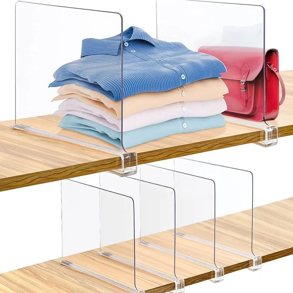 Acrylic Shelf Dividers Shelf Divider For Closets With Wooden Shelves