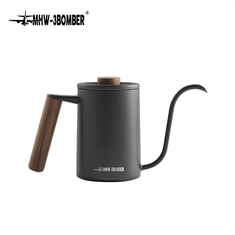 Coffee Kettle MHW-3BOMBER Pour Over 400ml/600ml Stainless Steel Gooseneck Tea Water Pot Chic Cafe Barista Kitchen Accessories