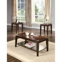 Docila Coffee Table Set - 3 Piece Pack with 1 Coffee Table and 2 End Tables 1