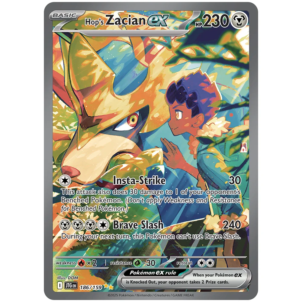 PKM Journey Together (JTG) PTCG 홀로그램 레어 프로시 게임 카드 릴리의 클레페어리/살라멘스 ex N의 조로아크/이오노의 벨리볼트 ex