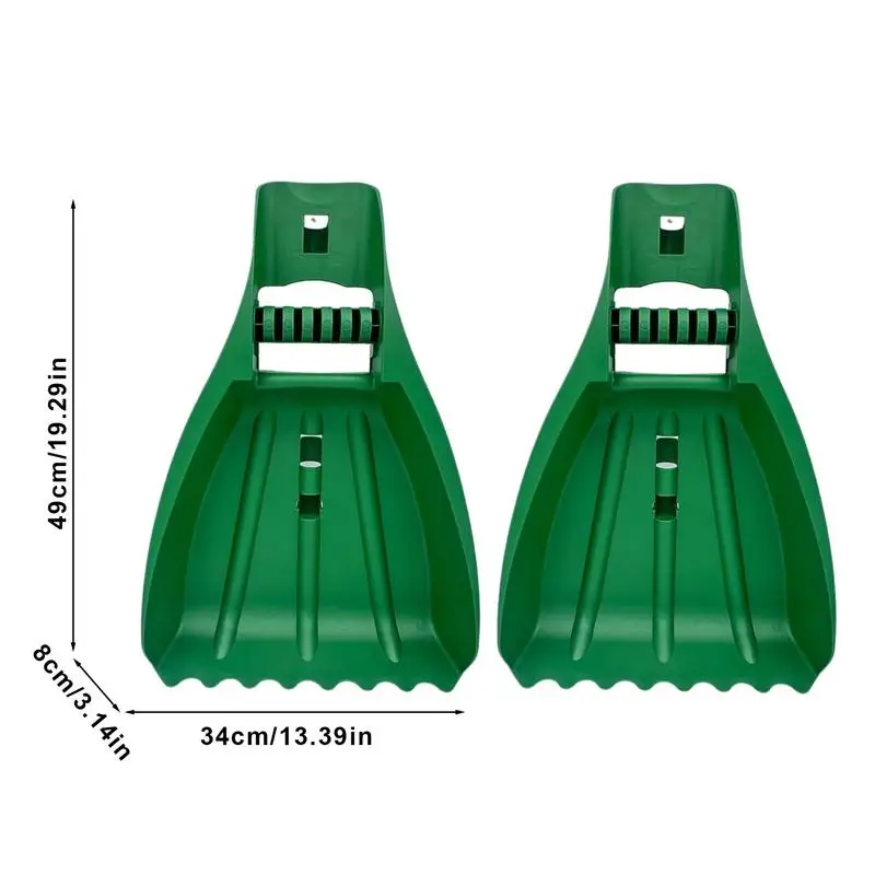 Leaf Scoops Hand Rakes Scoop Hand Rake Leaf Grabber Ergonomic Gardening Tools Cleaning Supplies Scooper for Fast Lawn Grass