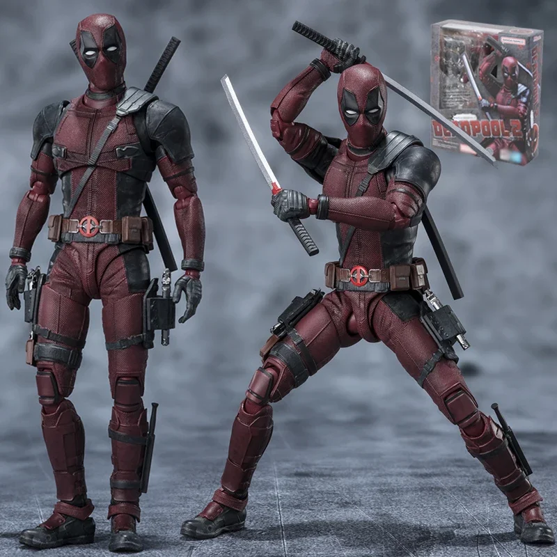 

Bandai Аниме Marvel персонаж X шериф Shf Дэдпул 2 экшн-кукла бывший Дэдпул передвижная ПВХ Модель Коллекционная игрушка орнамент