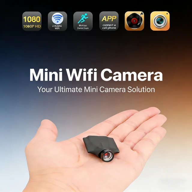 1080P 120° Wide Angle HD Wifi DlYIP Camera Smallest Video Recorders MotionDetection Home Baby Monitor Video Surveillance Cam