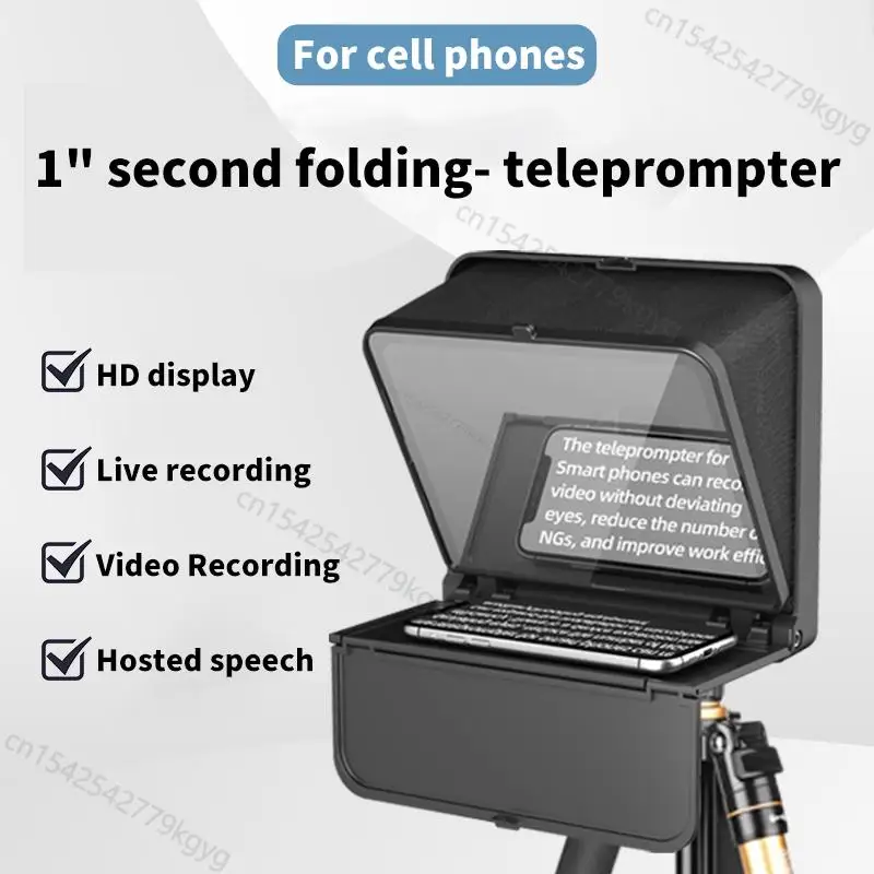 Mini Teleprompter Portátil Para Teléfono Inteligente, LENSGO TC7S Telefono Movil Teleprompter Compatible Con Sistema Ios Y Android Para Ensenanza En Mini Teleprompter Portátil Para Teléfono Inteligente, LENSGO TC7S Telefono Movil Teleprompter Compatible Con Sistema Ios Y Android Para Ensenanza En