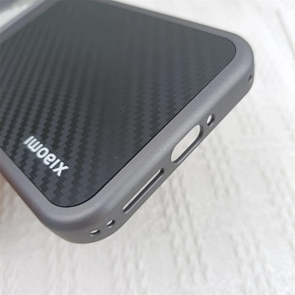 Luxury Carbon Fiber MagSafe-Compatible Phone Case with Hard PC Protective Bumper