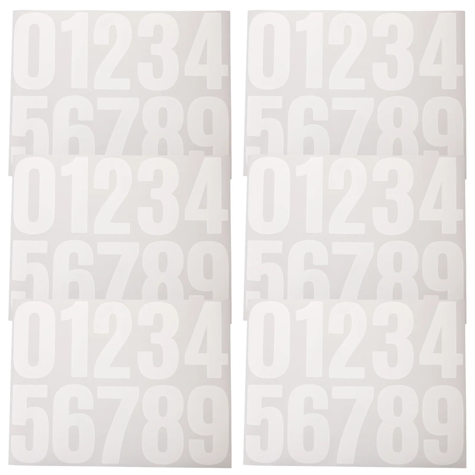 DIY Stickers 6 Sheets DIY Trash Can Numbers Mailbox Sticker Stickers Waterproof Address Cargo Self-Adhesive Digital Sticker