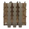 Tiger Type Long Triple Mag Pouch Molle Magazine Carrier for Flashlight Pistol Extended Mag UMP9 UMP40 UMP45 MP5 MP9 MP10 MPX 4