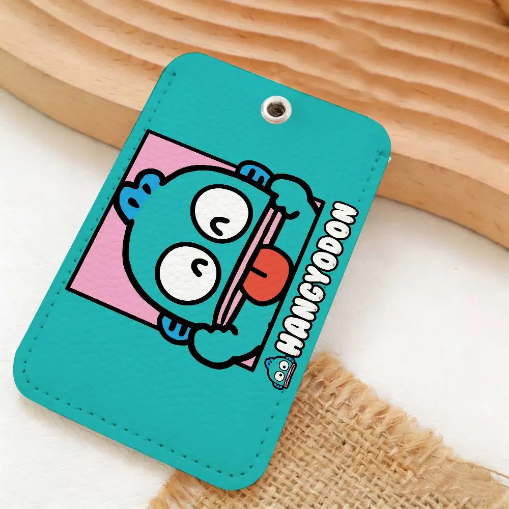 H-Hangyodon 카드 홀더 은행 업무에 적합한 작업 카드 홀더 신용 ID 카드 배지 가방 홀더 키체인