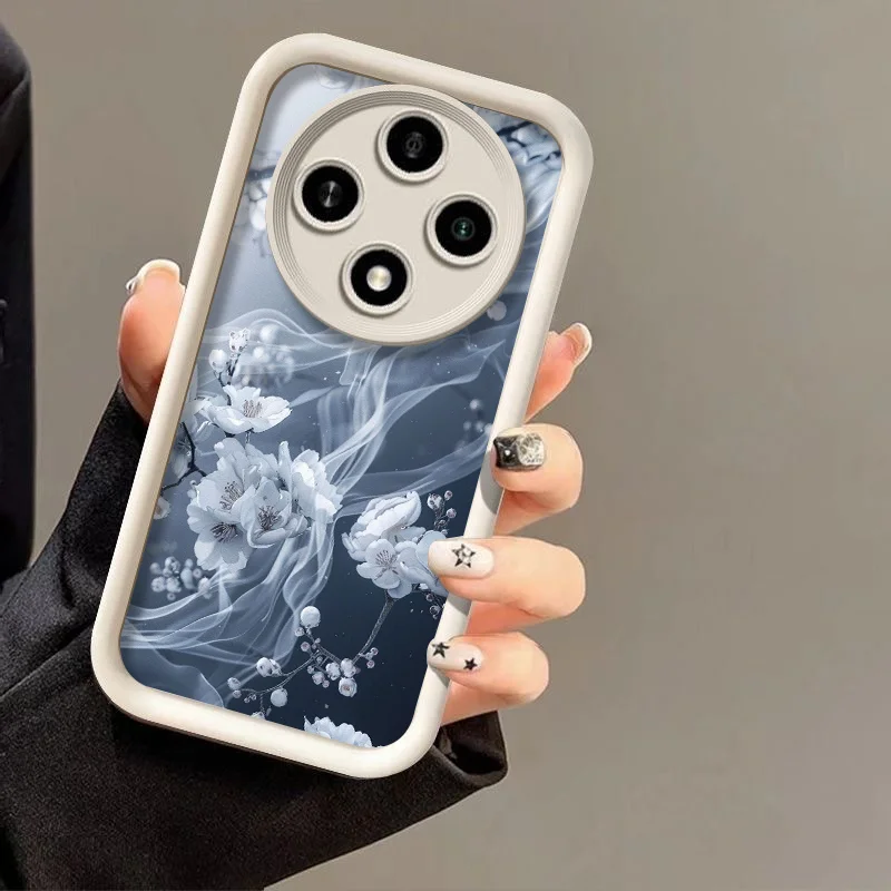 Elegant Cherry Blossom Floral Pattern Soft Phone Case Cover