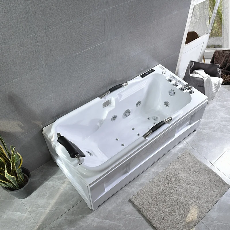 Freestanding Massage Bathtub Acrylic Freestanding Bath Tub Spa Whirlpool Massage Bath Tub