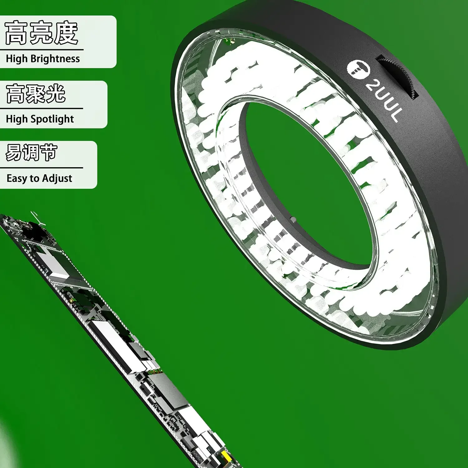 2UUL Anillo de luz LED MS98 lampara iluminadora lampara ajustable luz circular LED para microscopio estereo Trinocular con Zoom AliExpress