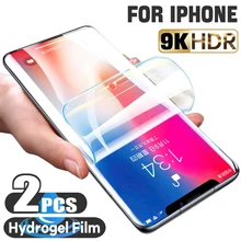 2PCS Full Cover Hydrogel Film On The For iPhone 13 12 11 Pro Max Screen Protector On iPhone 11 12 13 Mini XS MAX XR X 6 7 8 Plus