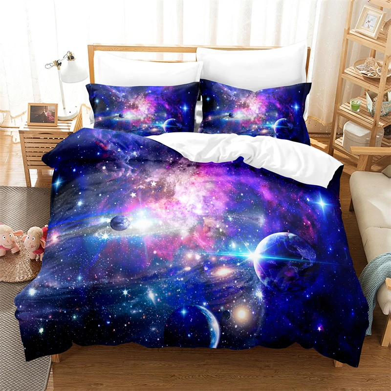 

Colorful Planet Bedding Set Duvet Cover Set 3d Bedding Digital Printing Bed Linen Queen Size Bed Set Fashion Design