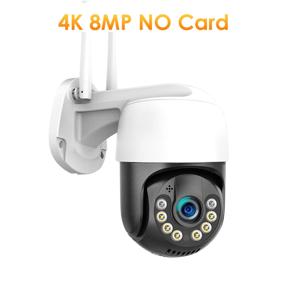 WiFi IP Camera 4K Outdoor Security Video Surveillance Wireless 5MP PTZ Cam 4X Zoom 1080P Support Alexa NVR Onvif ICsee business security cameras Surveillance Items