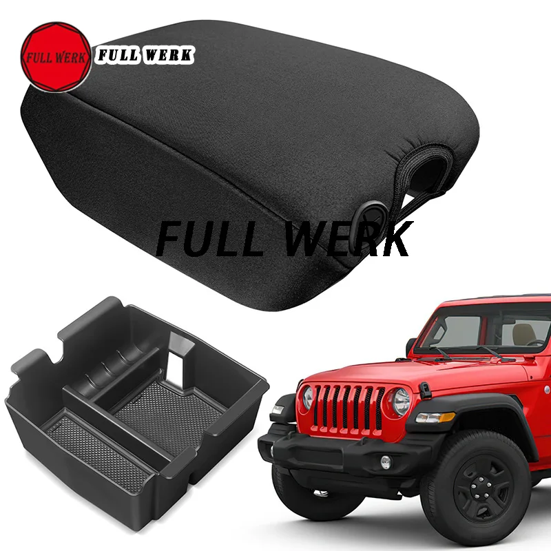 1 Set Car Central Console Armrest Storage Box Armrest Cover Cushion Pad Cap  Protector for Jeep Wrangler Gladiator Interior Acces - AliExpress