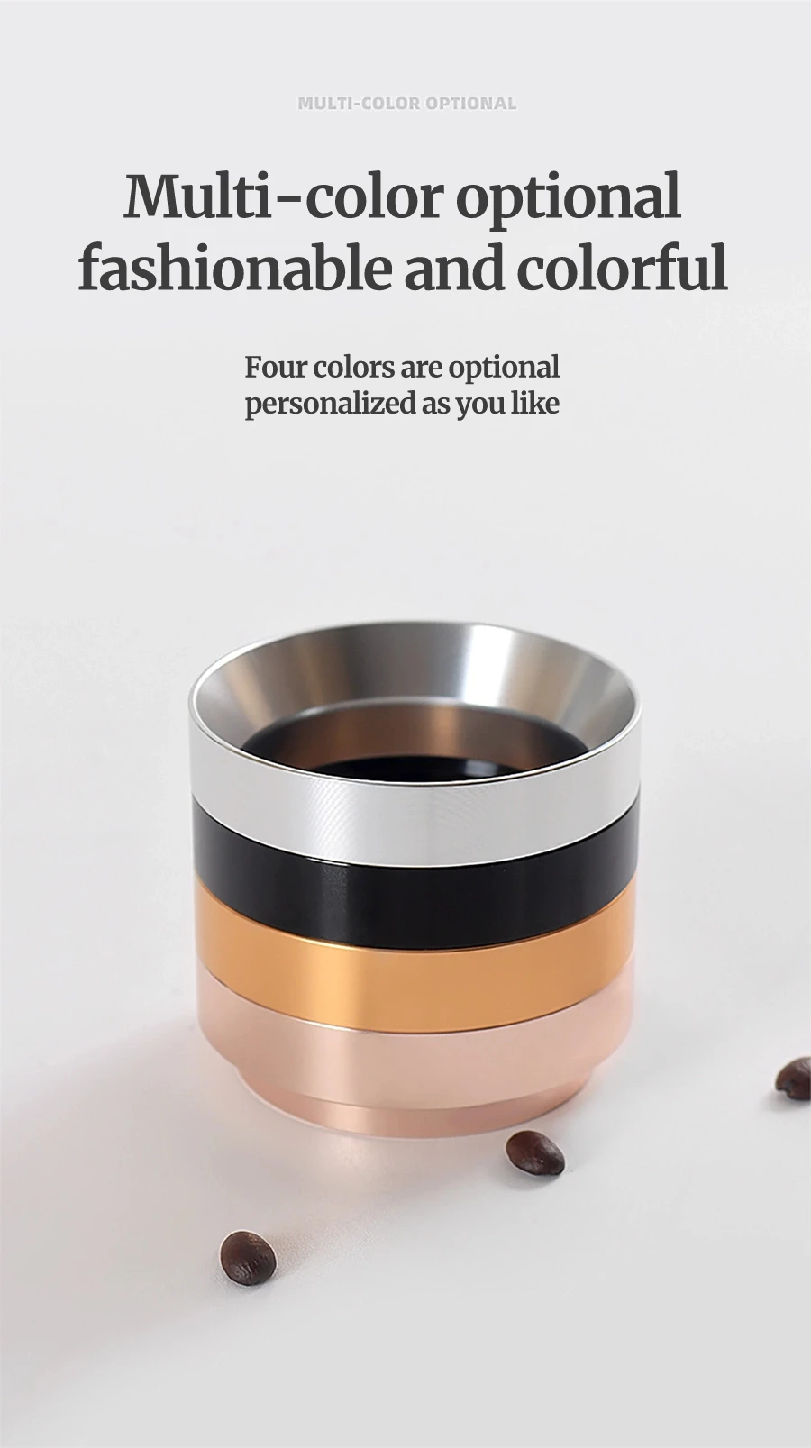 51/53/58mm Kaffee Catcher Ring Anti-fliegen Pulver Ring Grinder Catcher Ring Kaffee Griff Tuch pulver Dosierung Ring Kaffee Werkzeuge – Detail 5