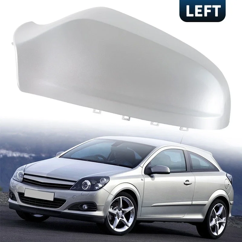 왼쪽 오른쪽 윙 백미러 커버 캡 실버 그레이 6428200 6428199 Opel Vauxhall Astra H MK5 2004-2009 용 액세서리