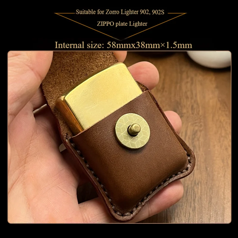Premium Genuine Leather Vintage Lighter Holder with Belt Loop