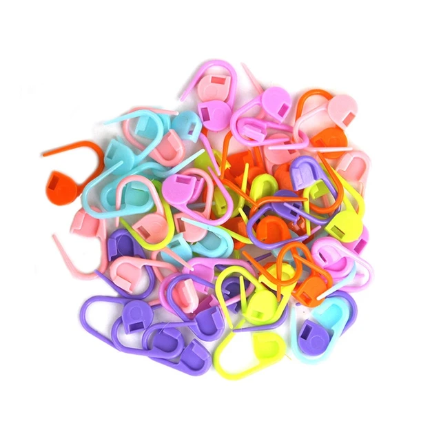 250PCS Stitch Markers Colorful Stitch Markers for Crocheting, 2 Types  Knitting Stitch Markers in Locking Clips Weaving, DIY Arts and Craft