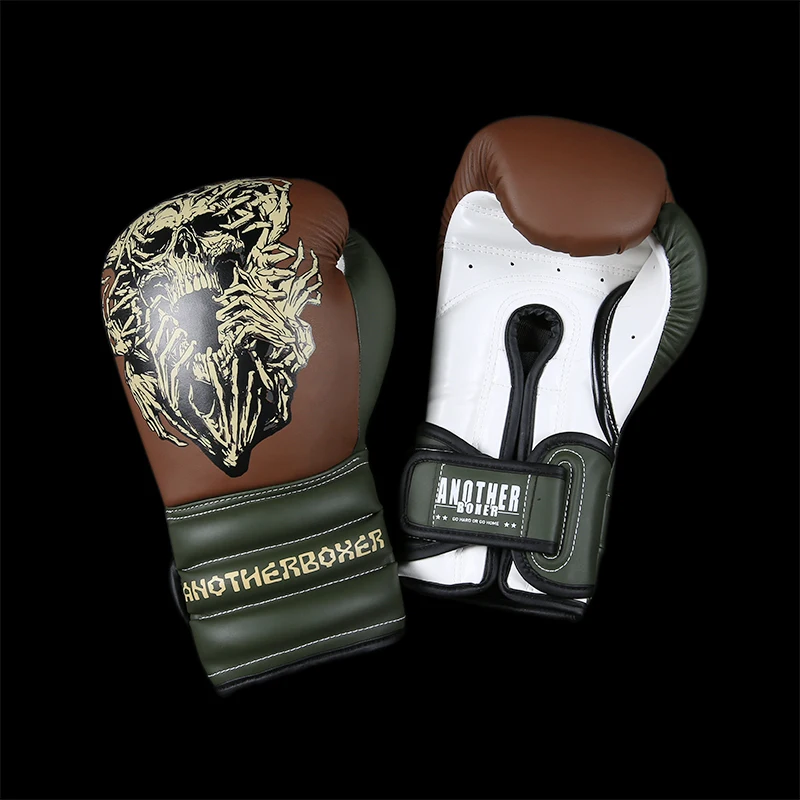 Leather Boxing Gloves Kids Adults Muay Thai Grappling Gloves for Men Women Boxer MMA Punching Kickboxing Sparring Fighting Glove