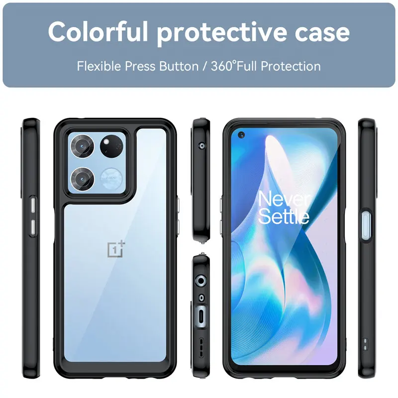 Oneplus Ace Racing Edition Case Heavy Duty Drop Protection Silicone Bumper Clear Back Cover Hard Case for Oneplus Ace Racing 5G 3