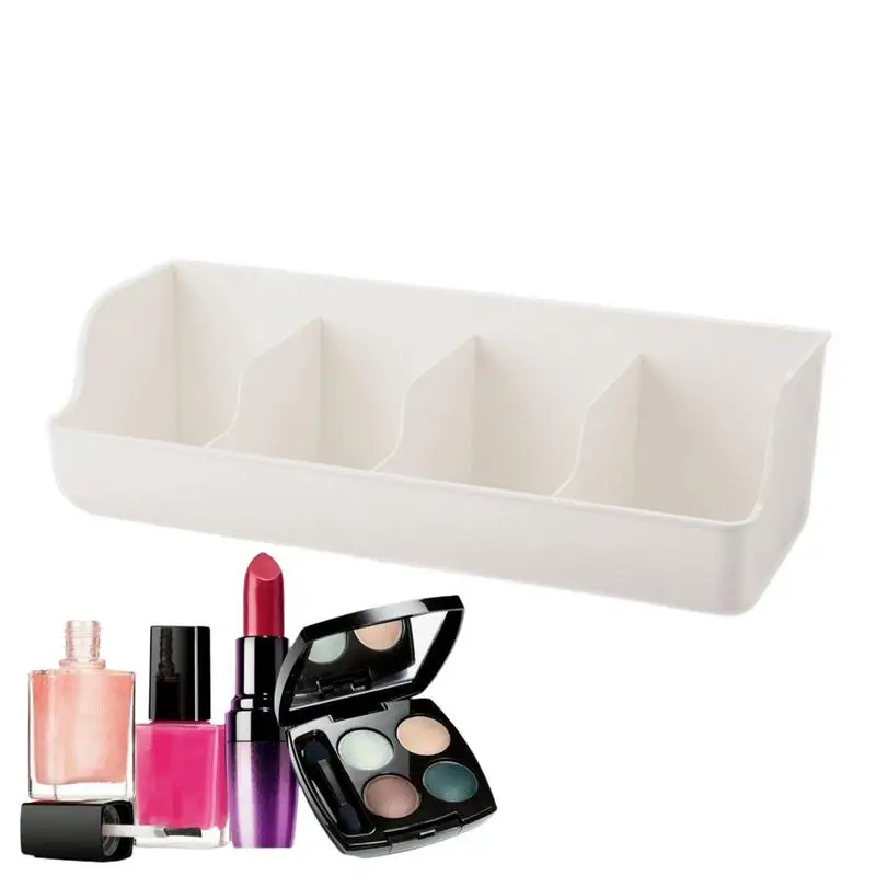 

High Quality Self Adhesive Shower Organizer with 4 Compartments Wall Mounted Cosmetic Storage Box for Kitchen and Shower