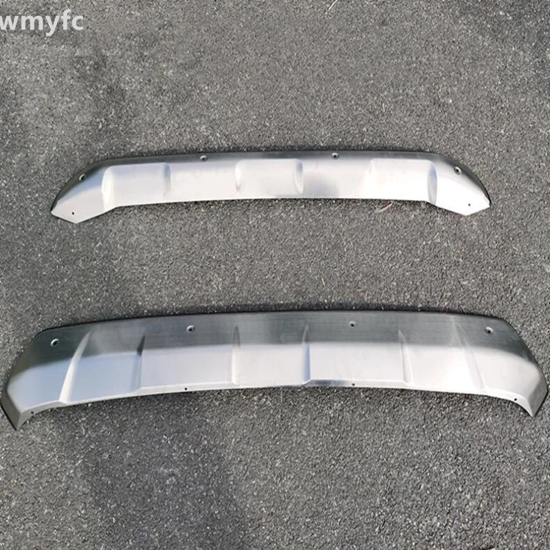 

For TOYOTA RAV4 2019 2020 2021 2022 2023 Front & Rear Bumper Guard Plate Protector Anti-impact Stainless Steel Auto Accessories