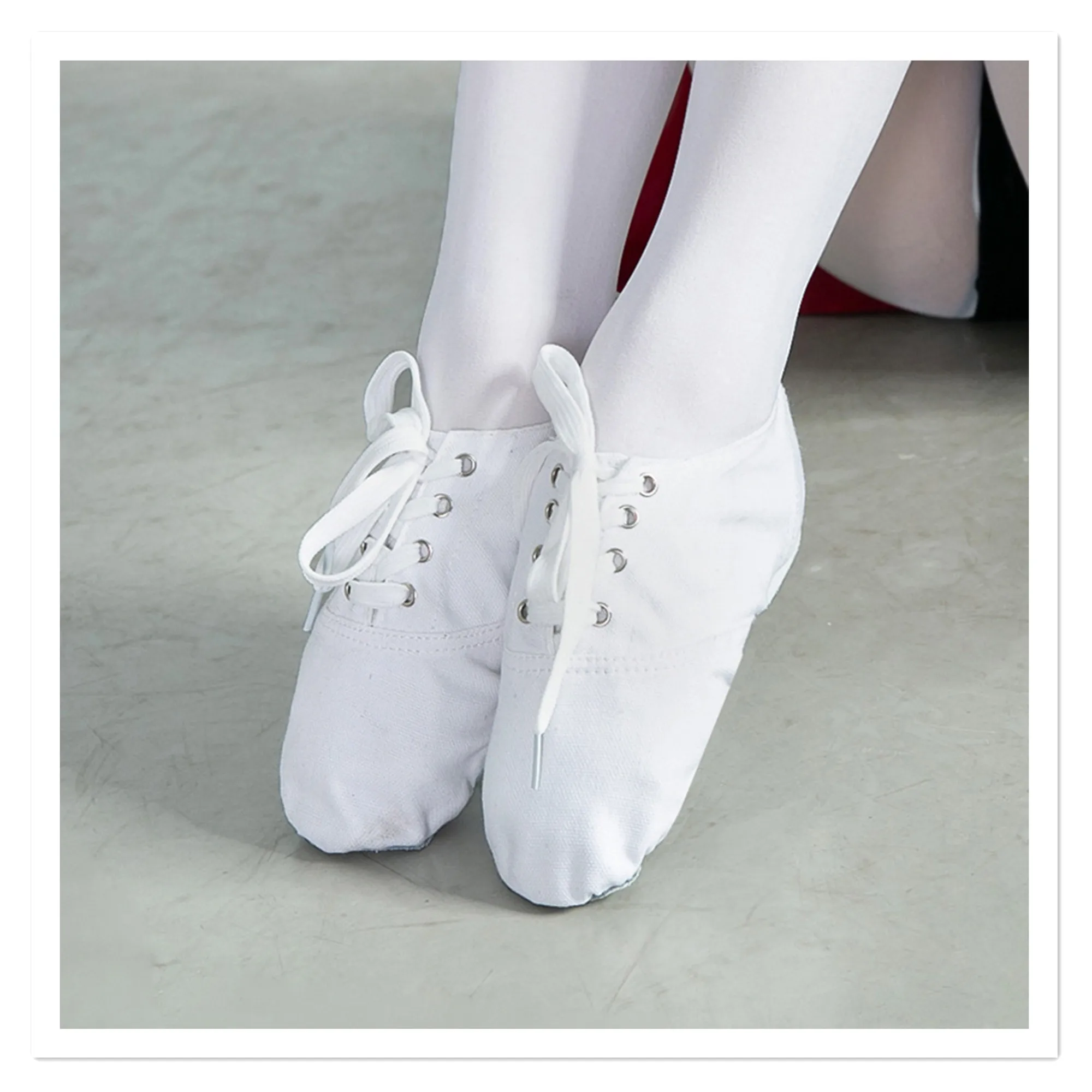 Gaobang Adult Children s Canvas Jazz Boots Dance Shoes Soft Sole Training Shoes Dance Shoes