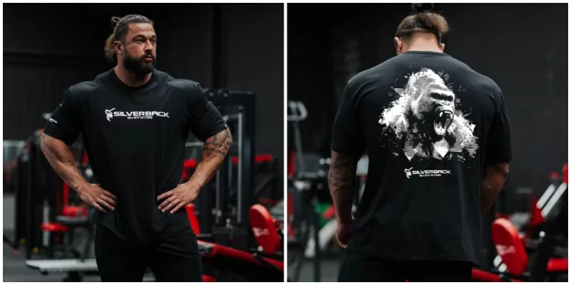 Vintage Gorilla Gym Print Unisex Oversized Cotton T-Shirt - Streetwear Casual Essential