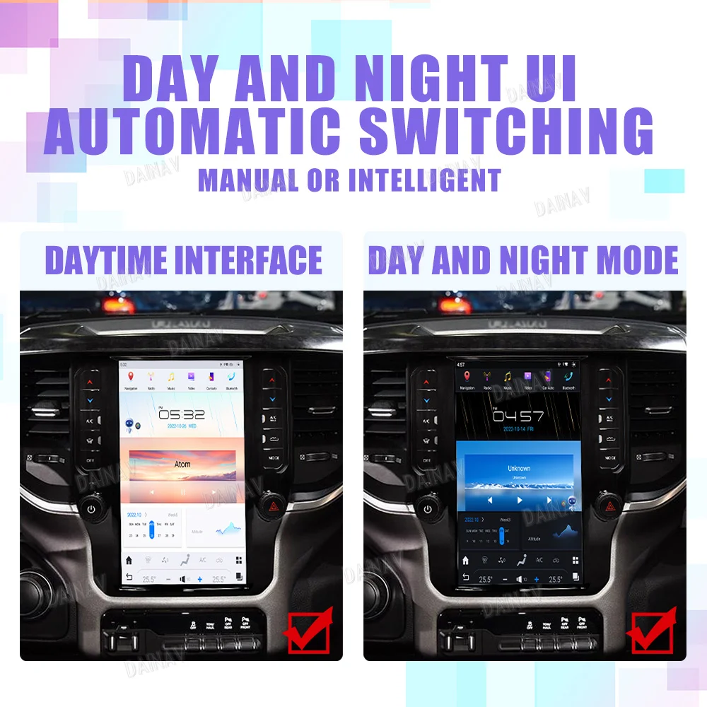 

12.1 Inch Qualcomm Tesla Screen For Dodge Ram 2018 - 2021 Vertical Screen Car Radio Android11 Video headunit Multimedia Player