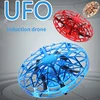 Mini Flying Ball Helicopter RC UFO Drone Aircraft Boys Hand Controlled Spinner Toy Infrared RC Quadcopter Induction Kids Toys 1