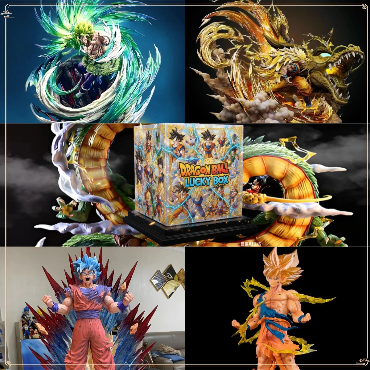 Dragon Ball Z Figure boîte mystère 5-30 cm Super Saiyan Goku végéta Anime PVC figurine Collection Statue jouet cadeau pour les enfants