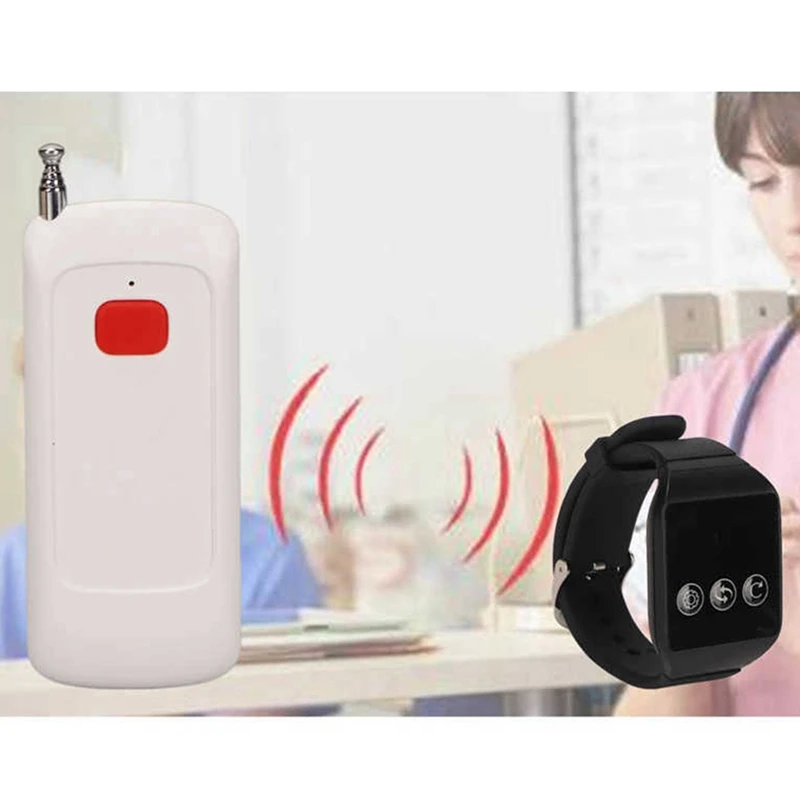 Wireless Caregiver Pager Wireless Nurse Call System Alert Button Waterproof for Home Hospital wireless nurse call system