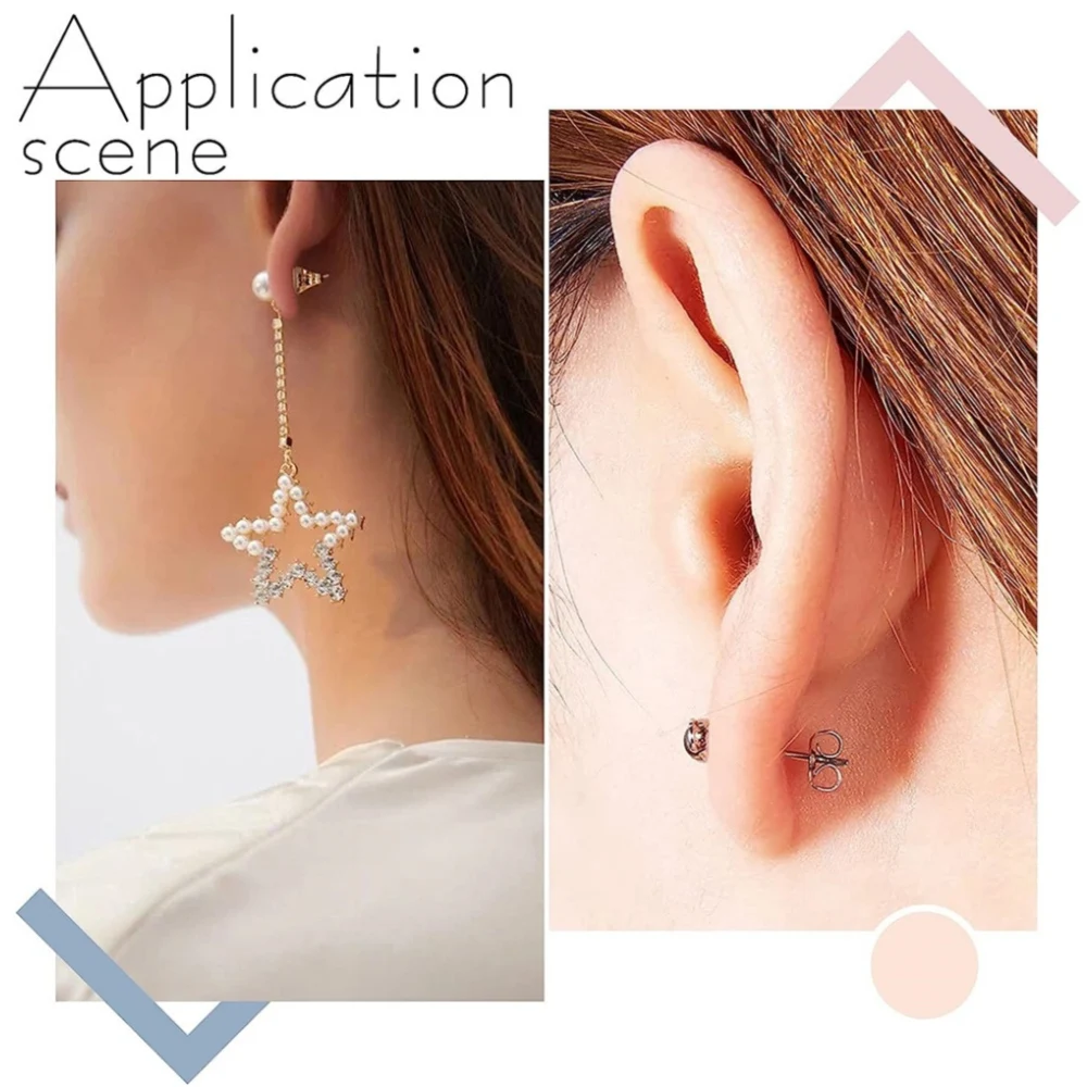 Butterfly Earring Safety Back Stopper Stainless Steel 4.5x6mm 100pcs for Stud Jewelry Making