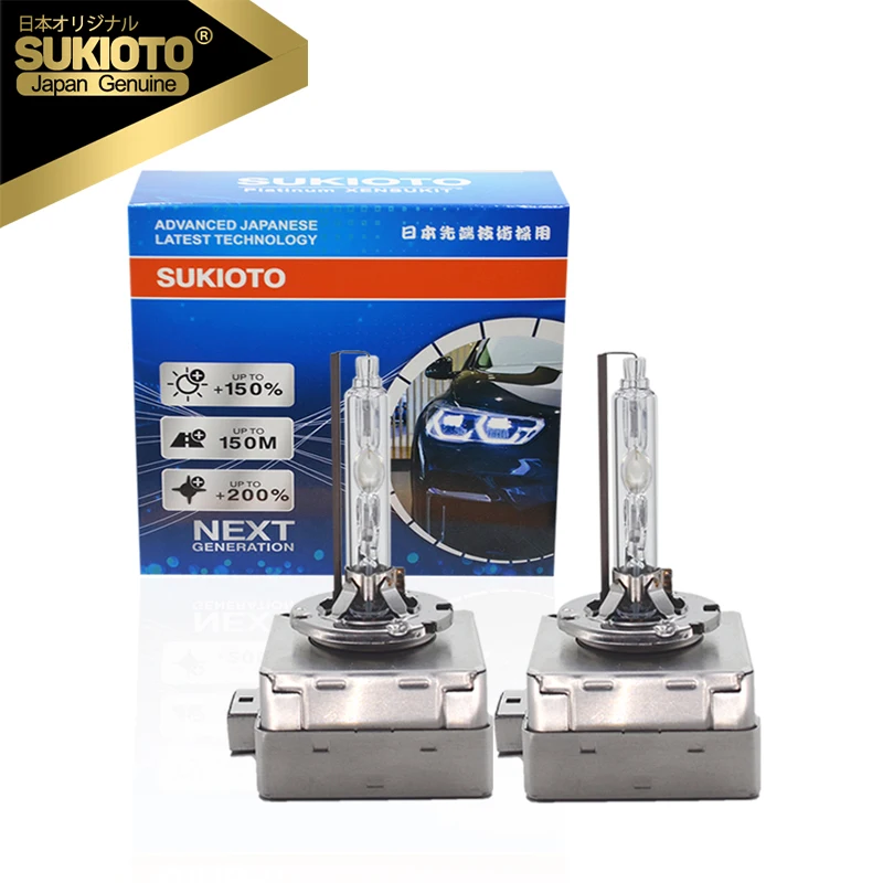

GENUINE SUKIOTO JAPAN TECHNOLOGY MADE IN CHINA 2PCS D1S Car HID Xenon Headlight 12V 35W 55W Super Bright HID Bulb D1S Xenon Lamp